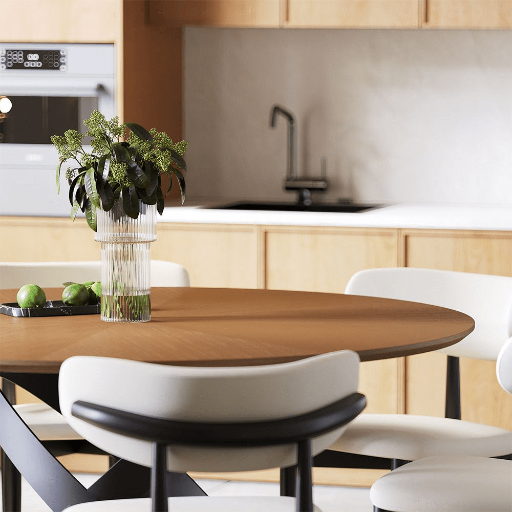 Lumera Sphere Gloss Sintered Stone Dining Table - Exclusivia