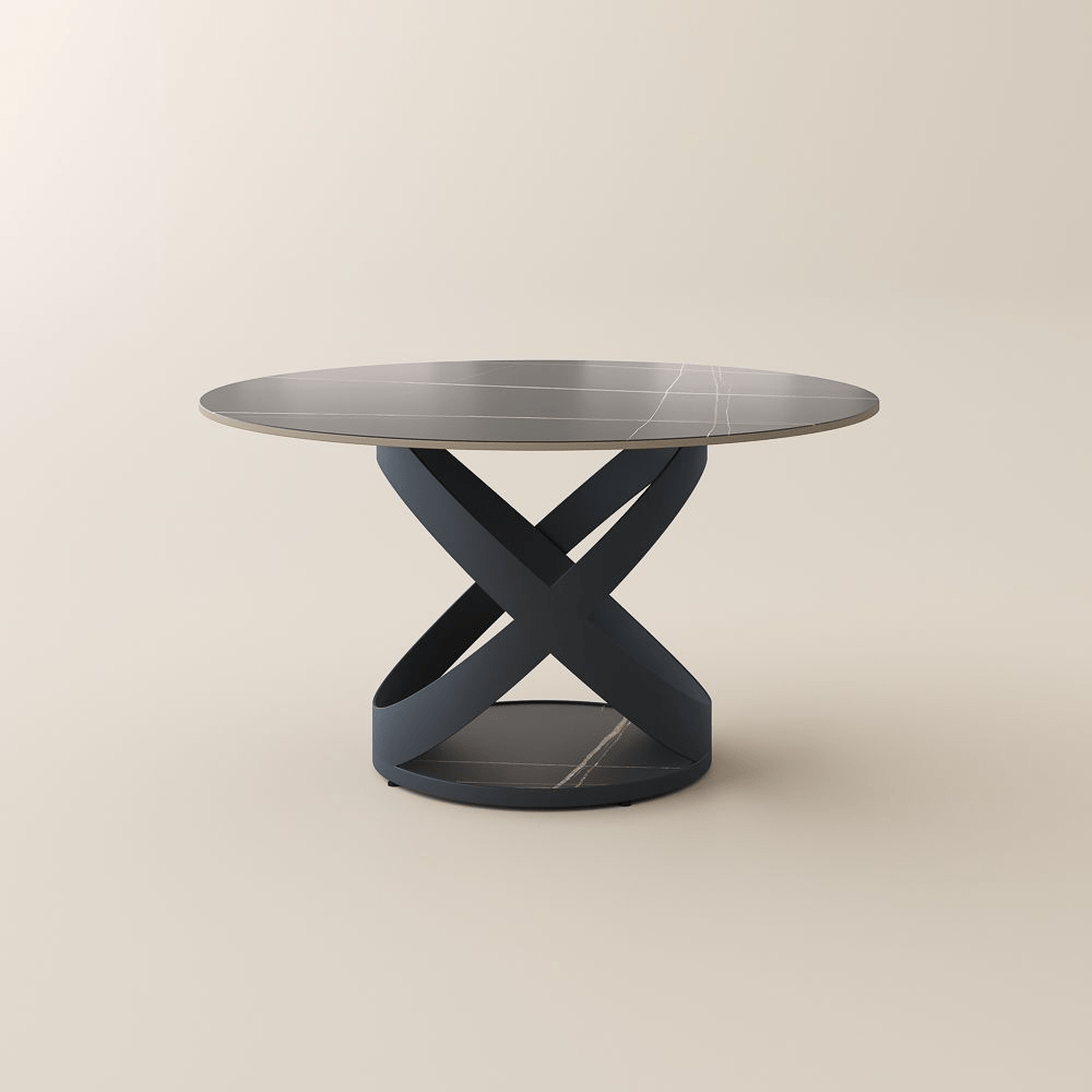 Lumera Sphere Gloss Sintered Stone Dining Table - Exclusivia