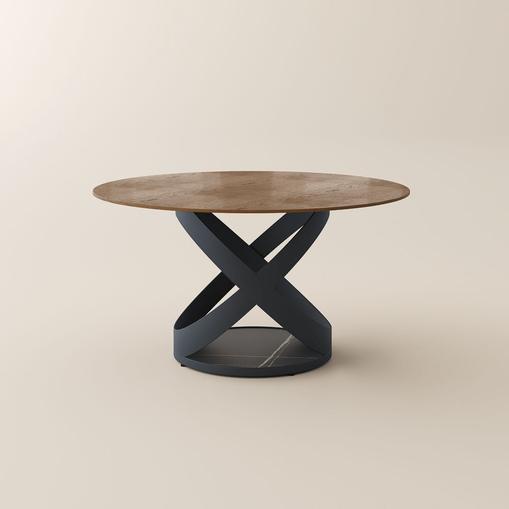 Lumera Sphere Gloss Sintered Stone Dining Table - Exclusivia