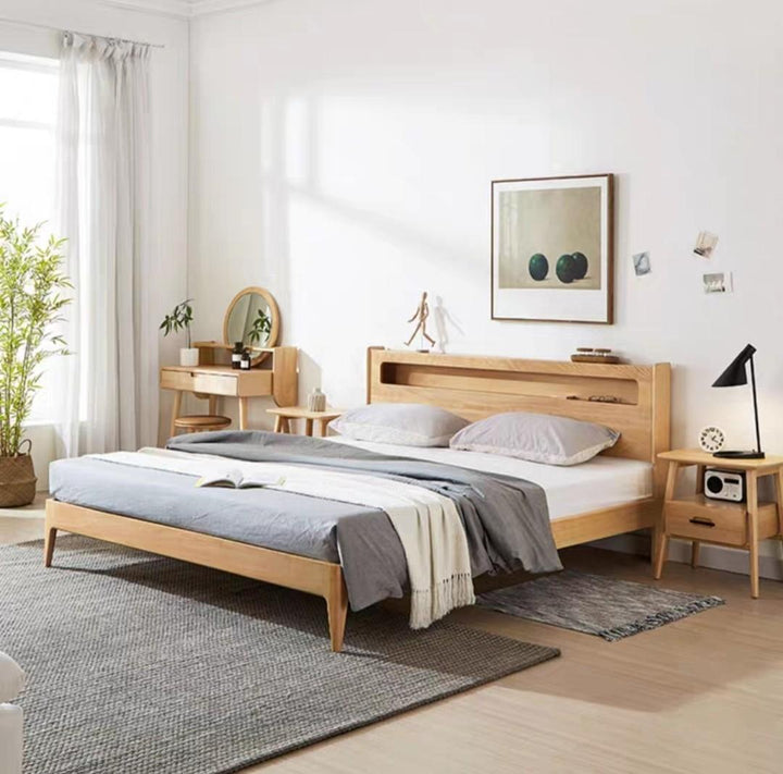 Lumora Smart Solid Wood Bedframe - Exclusivia