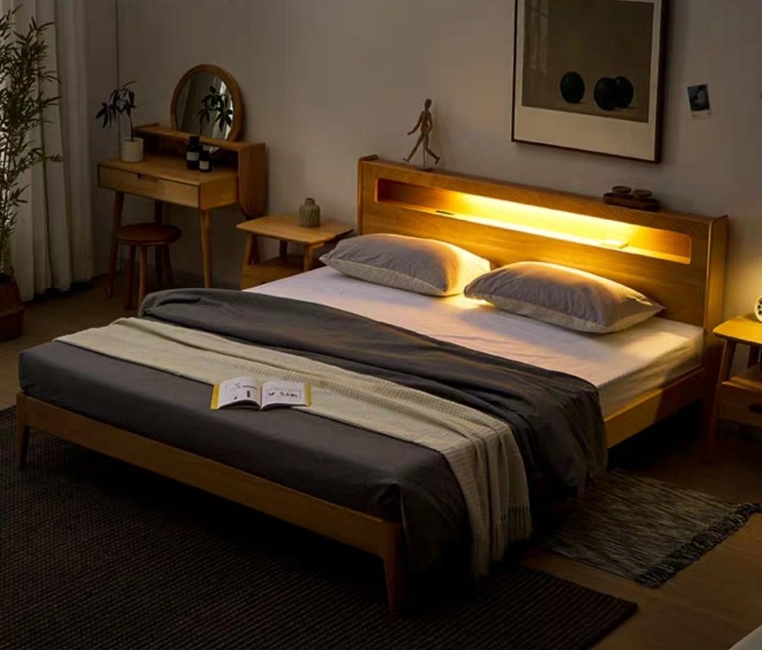 Lumora Smart Solid Wood Bedframe - Exclusivia