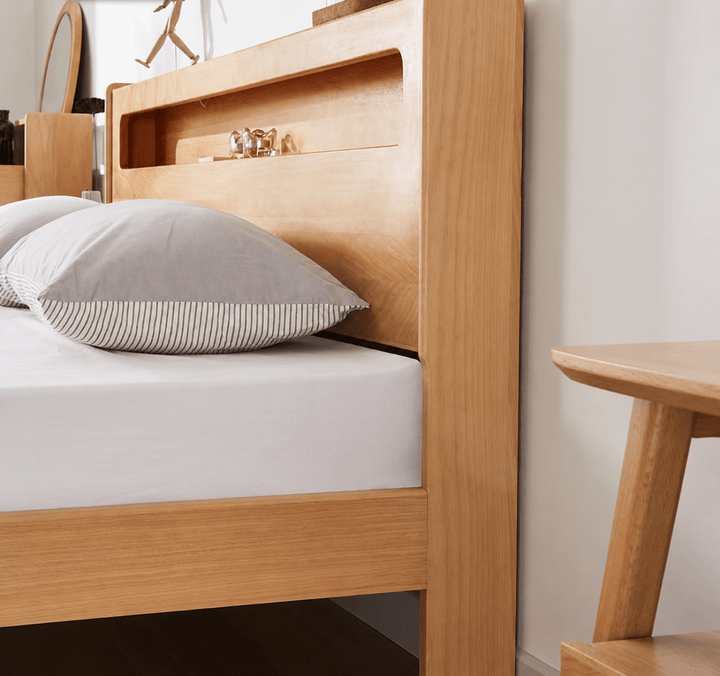 Lumora Smart Solid Wood Bedframe - Exclusivia