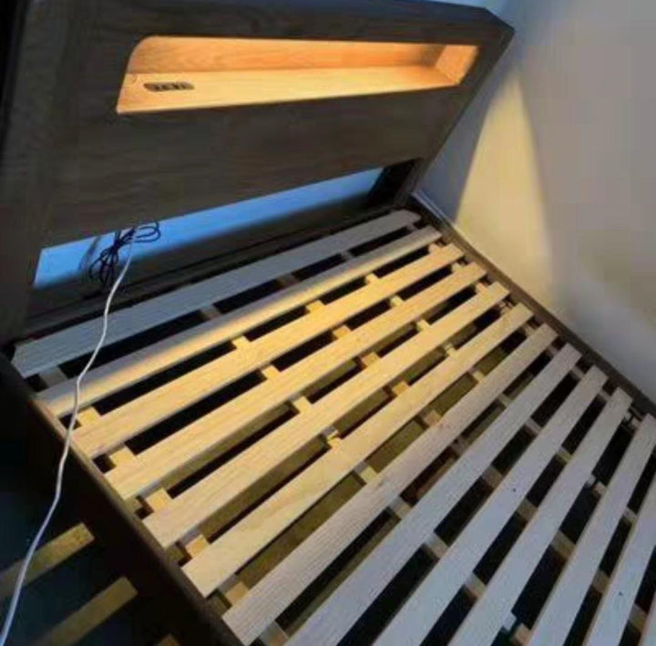 Lumora Smart Solid Wood Bedframe - Exclusivia