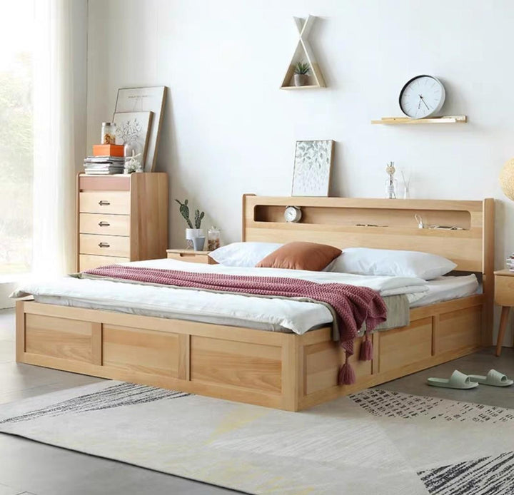 Lumora Smart Solid Wood Bedframe - Exclusivia