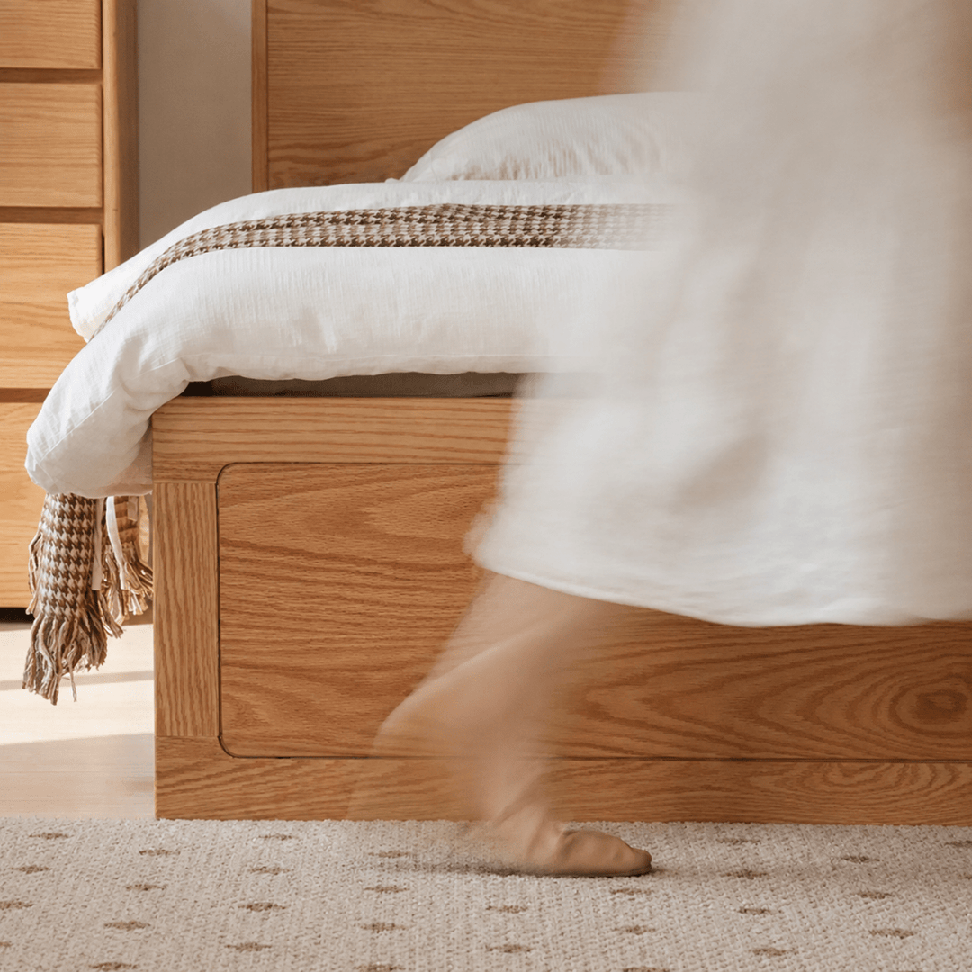 Luna Storage Wood Bed - Exclusivia