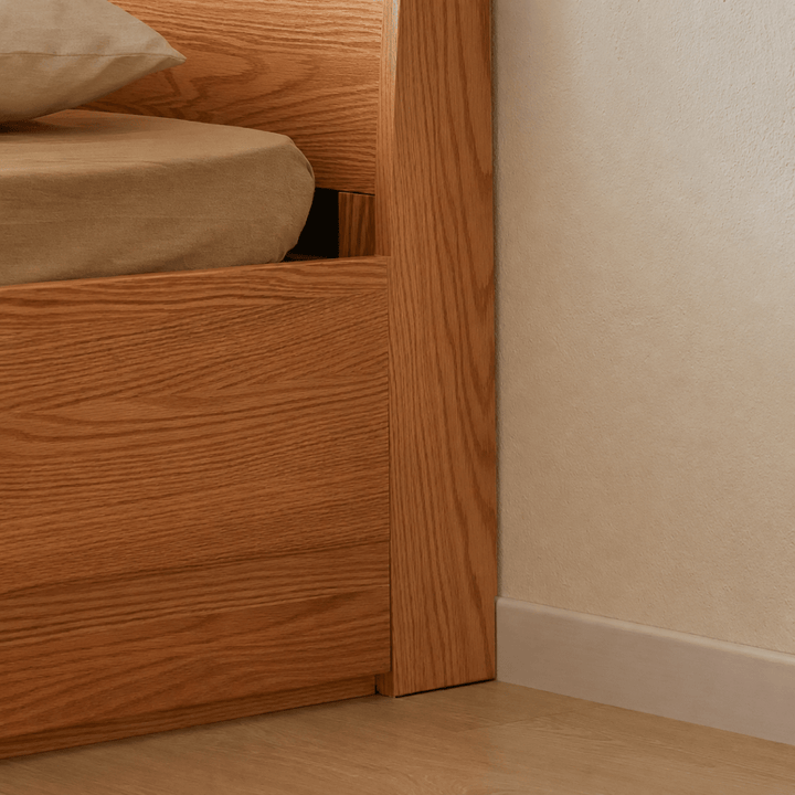 Luna Storage Wood Bed - Exclusivia