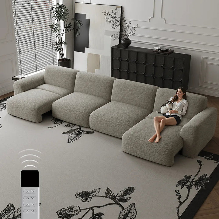 LunaEase Chenille Power Sofa Bed - Exclusivia