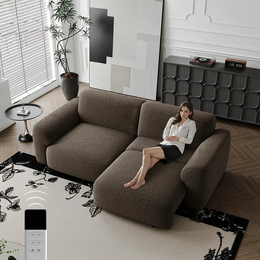 LunaEase Chenille Power Sofa Bed - Exclusivia