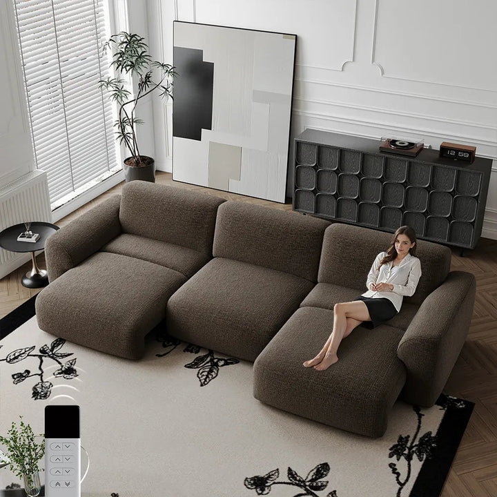 LunaEase Chenille Power Sofa Bed - Exclusivia