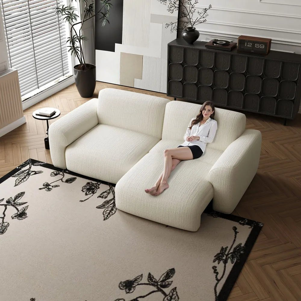 LunaEase Chenille Power Sofa Bed - Exclusivia