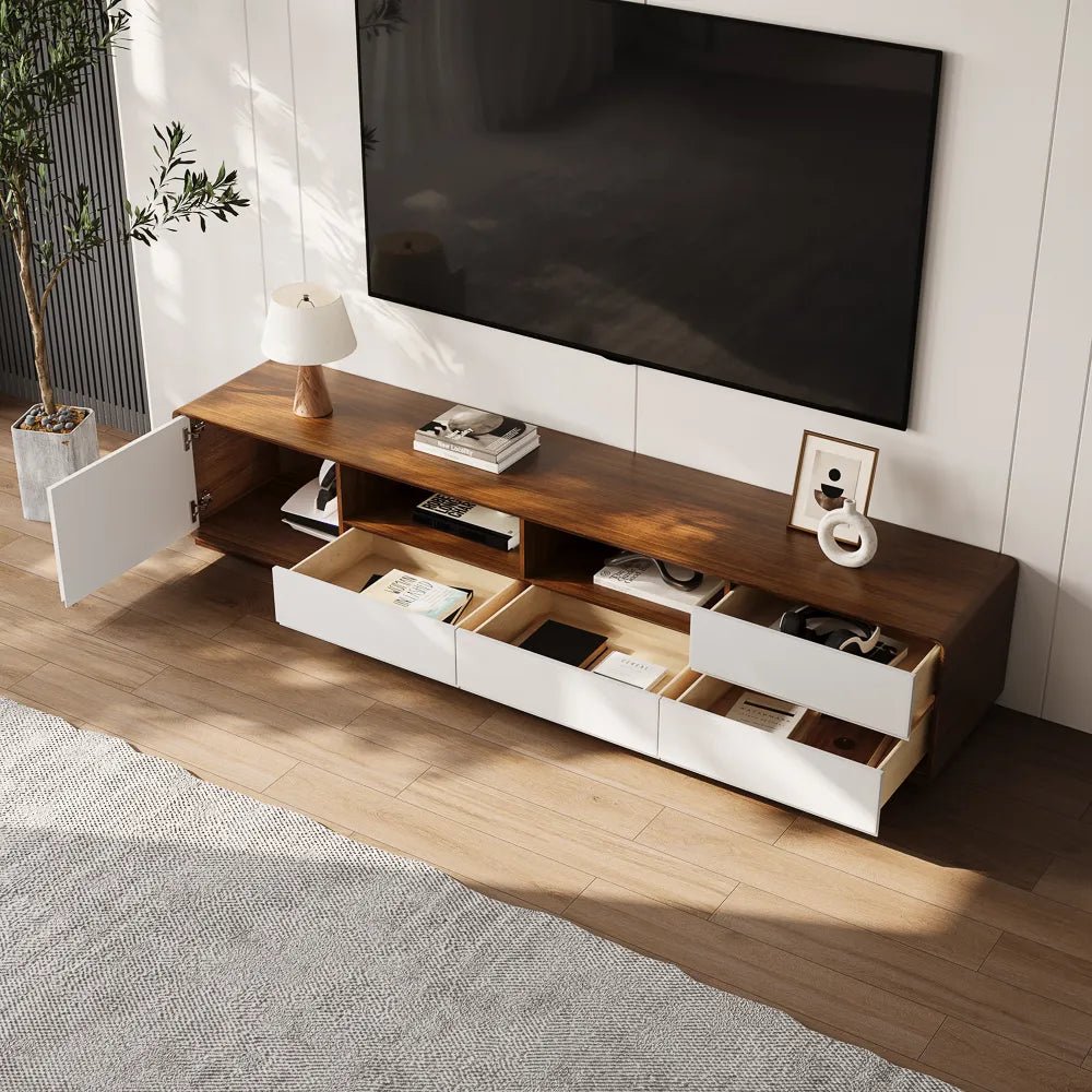 Lunaris 200 cm LED Media Console - Exclusivia