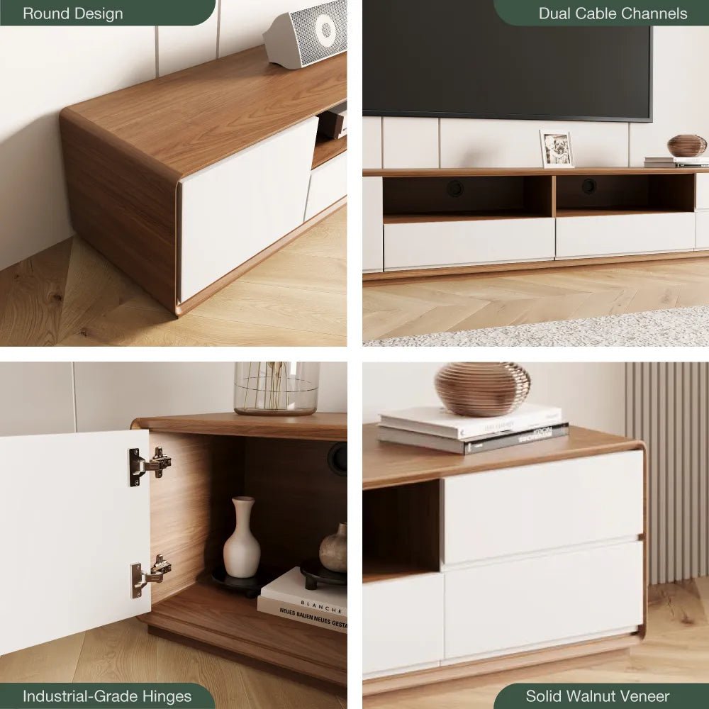 Lunaris 200 cm LED Media Console - Exclusivia