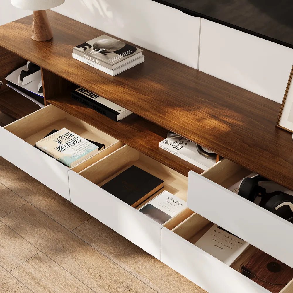 Lunaris 200 cm LED Media Console - Exclusivia