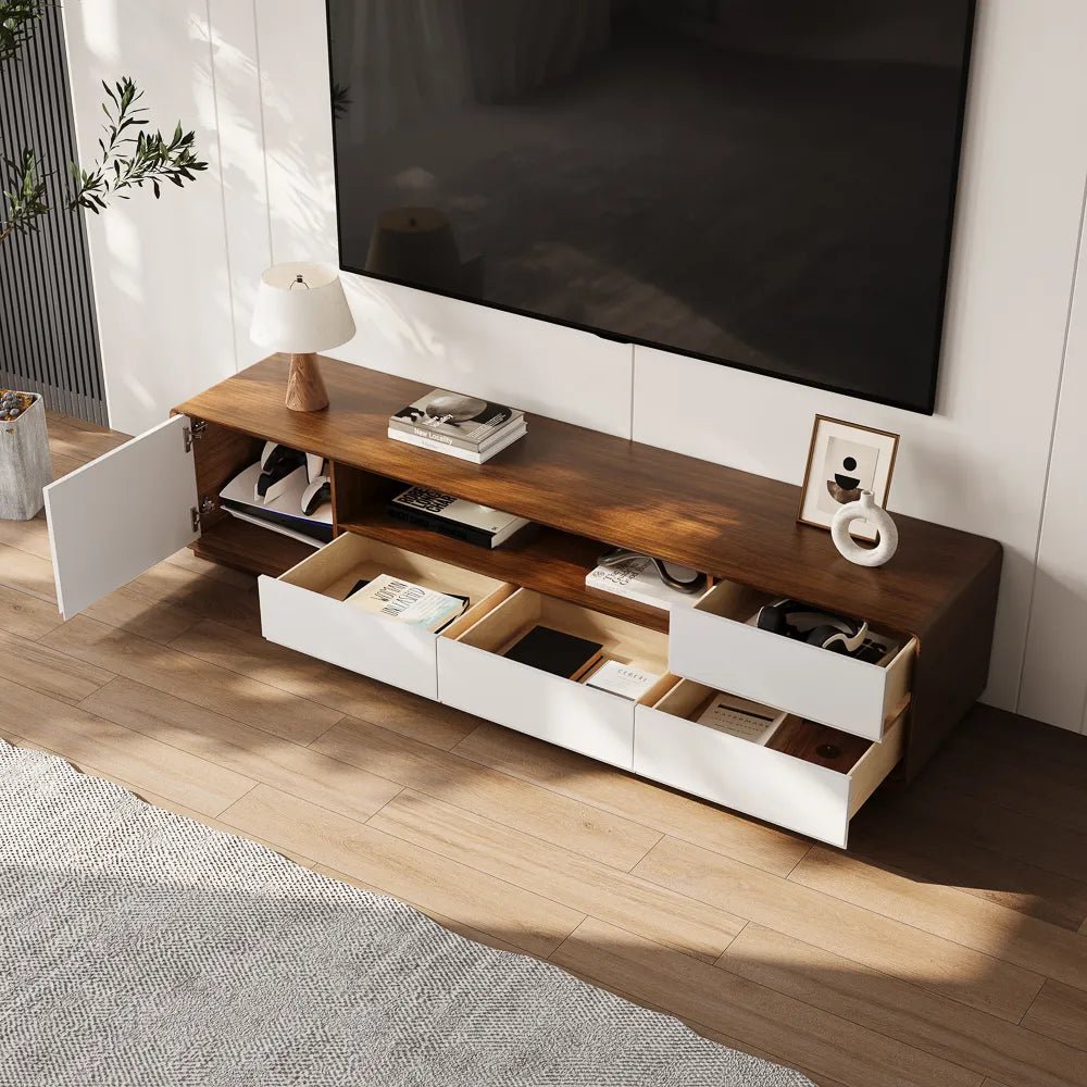 Lunaris 200 cm LED Media Console - Exclusivia