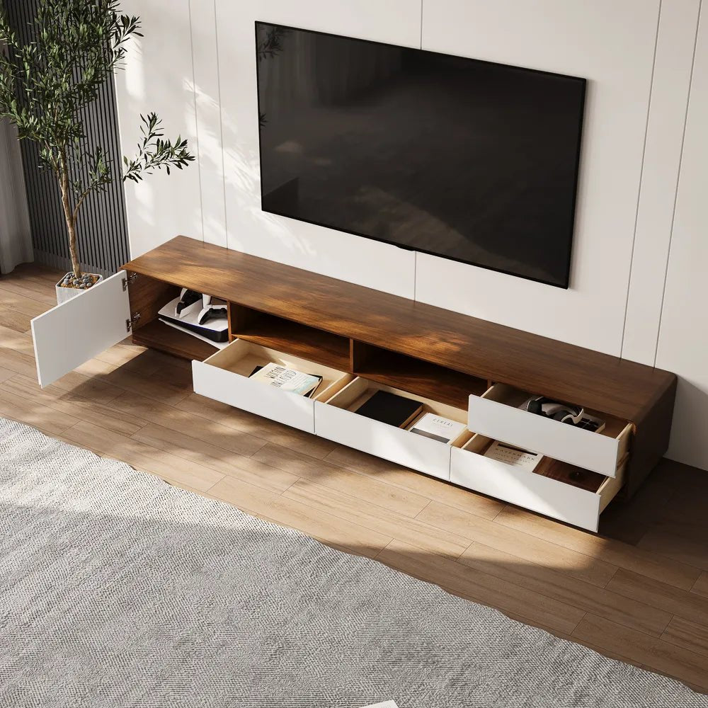 Lunaris 200 cm LED Media Console - Exclusivia