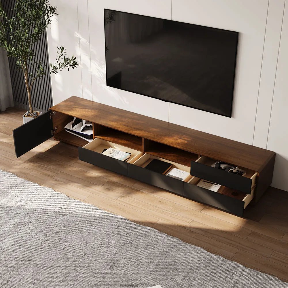 Lunaris 200 cm LED Media Console - Exclusivia