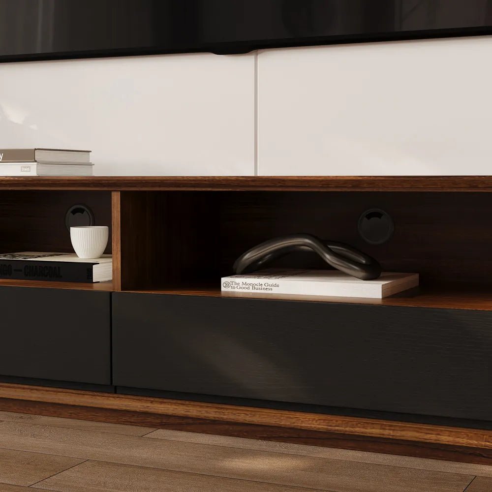 Lunaris 200 cm LED Media Console - Exclusivia