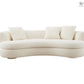 LUXE Modern Boucle Curved Sofa - Exclusivia