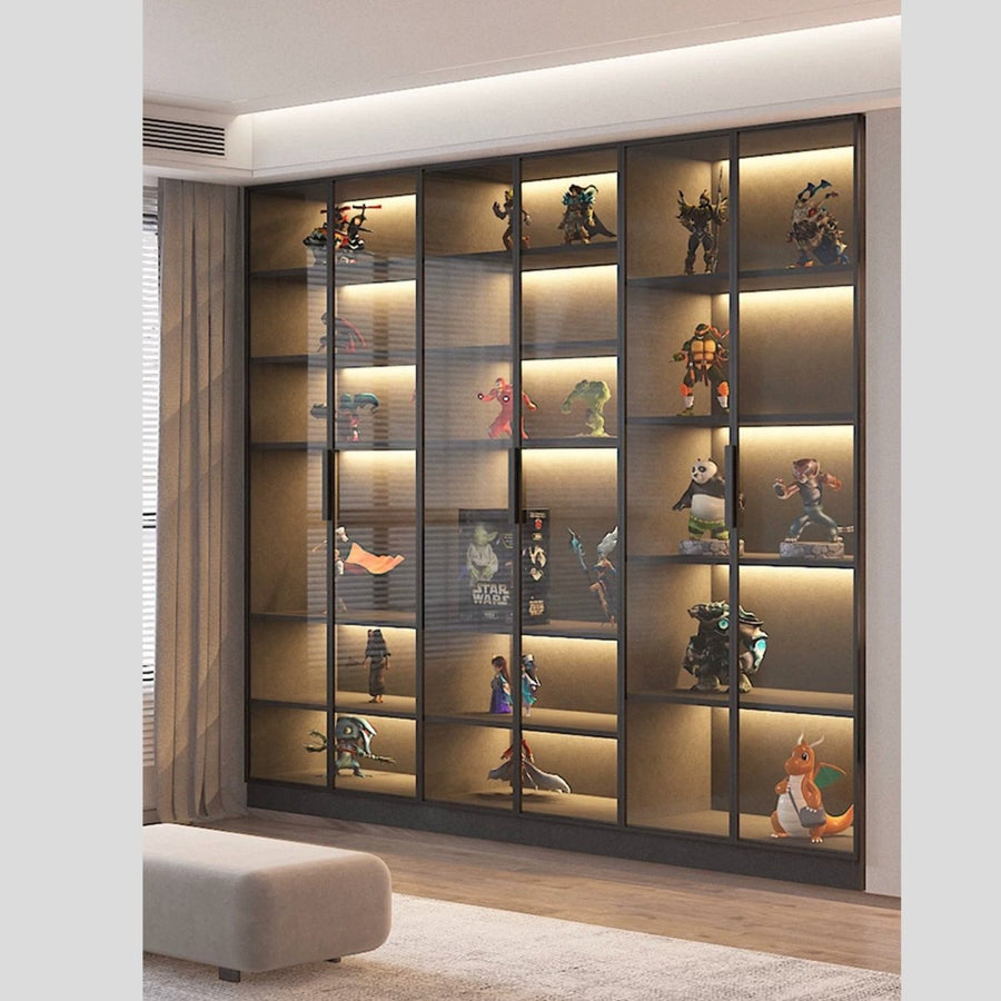 LUXEN Modern Glass Display Cabinet - Exclusivia