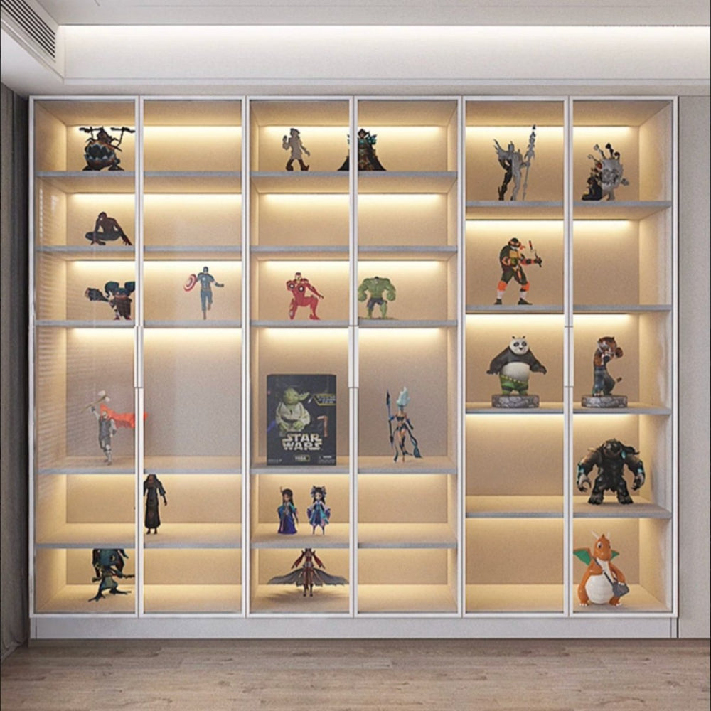 LUXEN Modern Glass Display Cabinet - Exclusivia