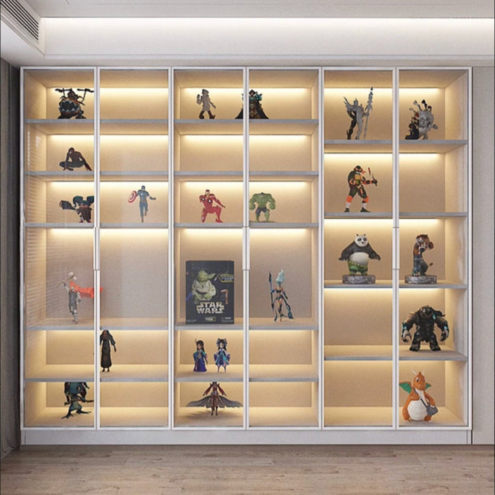 LUXEN Modern Glass Display Cabinet - Exclusivia