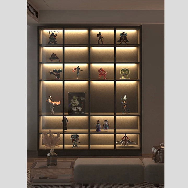 LUXEN Modern Glass Display Cabinet - Exclusivia