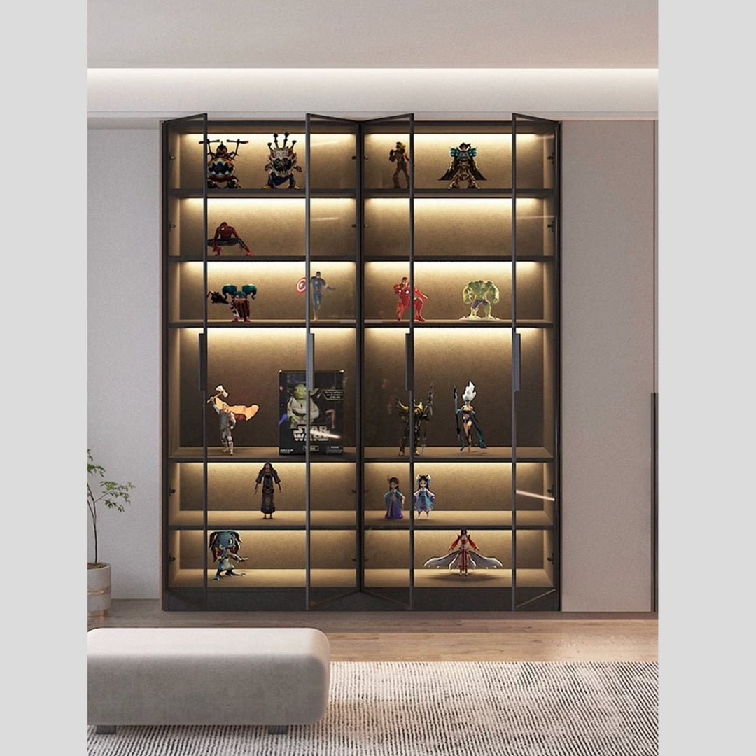 LUXEN Modern Glass Display Cabinet - Exclusivia