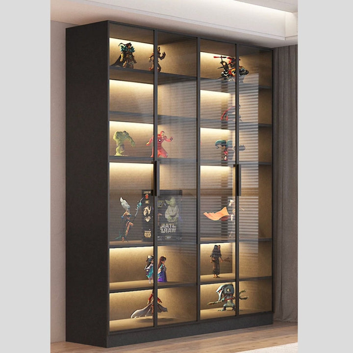 LUXEN Modern Glass Display Cabinet - Exclusivia