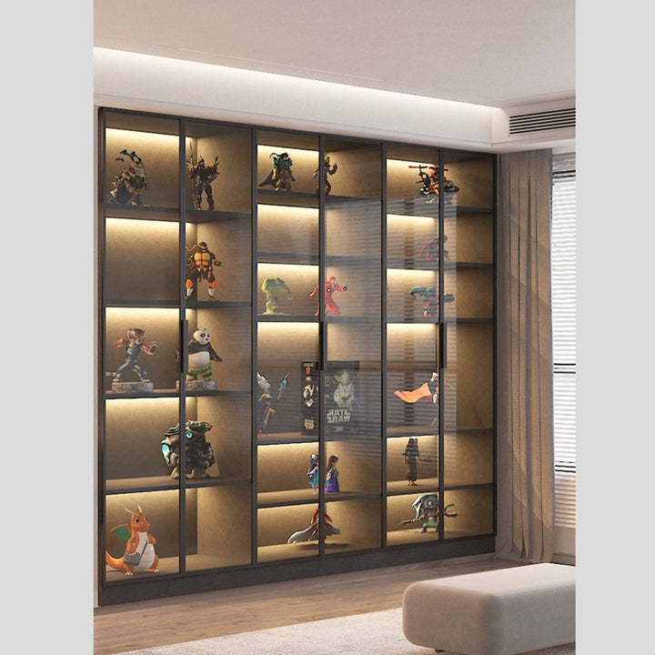 LUXEN Modern Glass Display Cabinet - Exclusivia