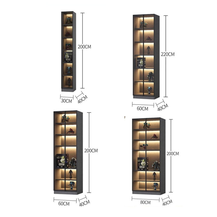 LUXEN Modern Glass Display Cabinet - Exclusivia