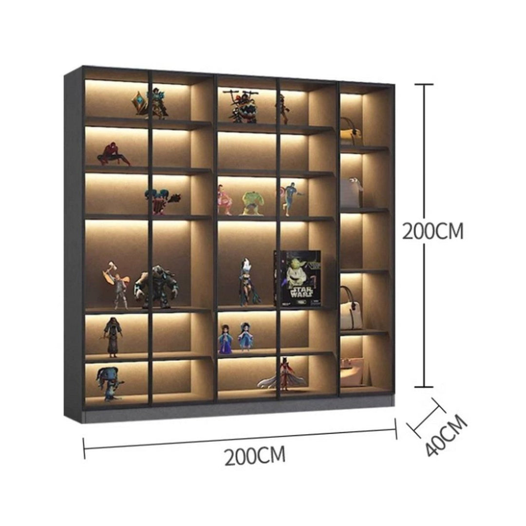 LUXEN Modern Glass Display Cabinet - Exclusivia