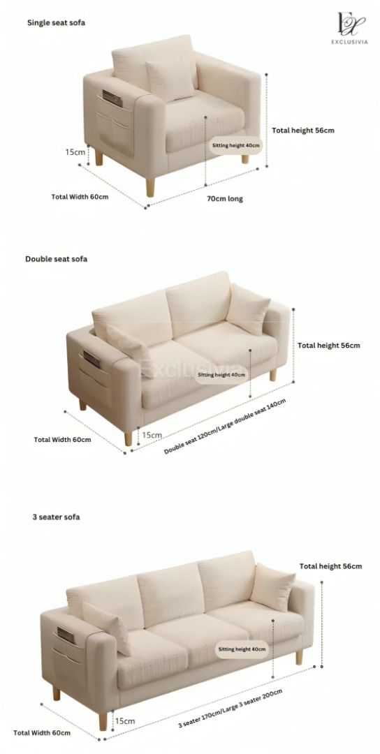 MAARTI Modern Fabric Sofa - Exclusivia