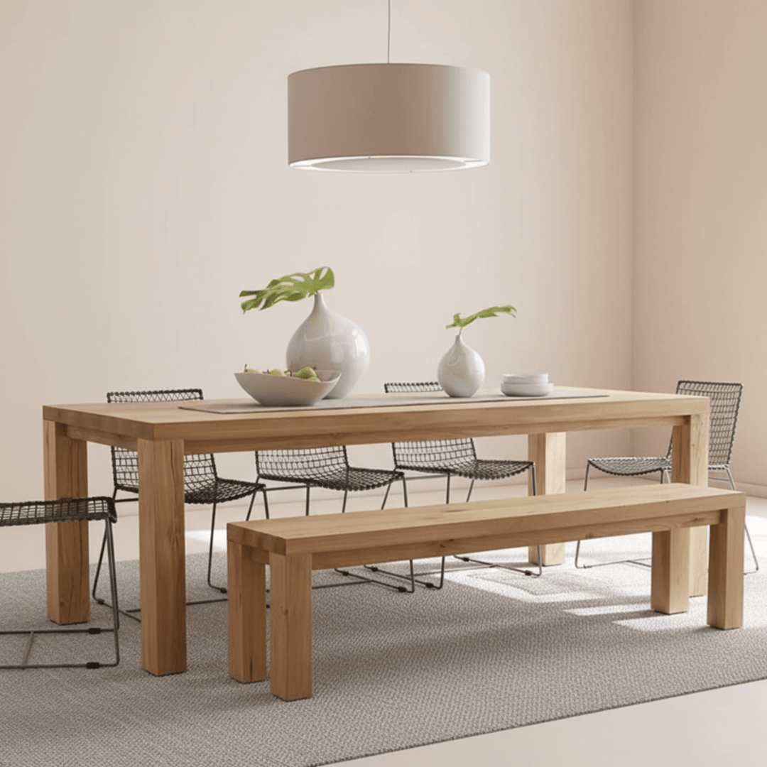 MAEVE Scandinavian Solid Wood Dining Table - Exclusivia