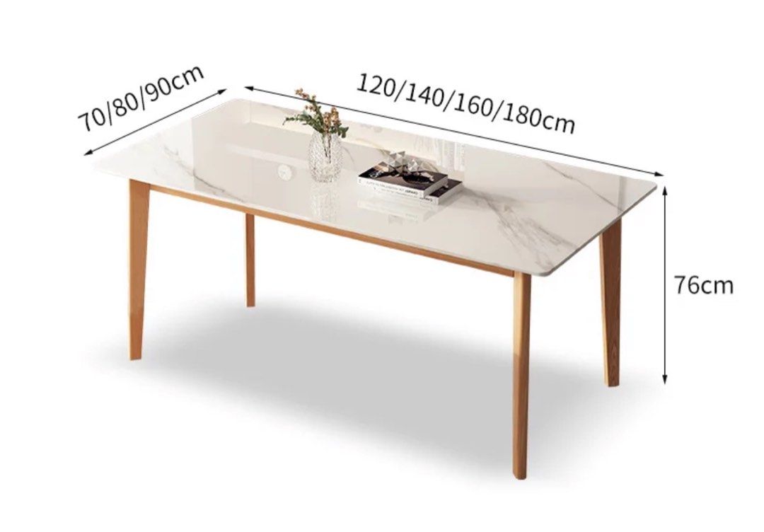 CASEN Scandinavian Sintered Stone Dining Table