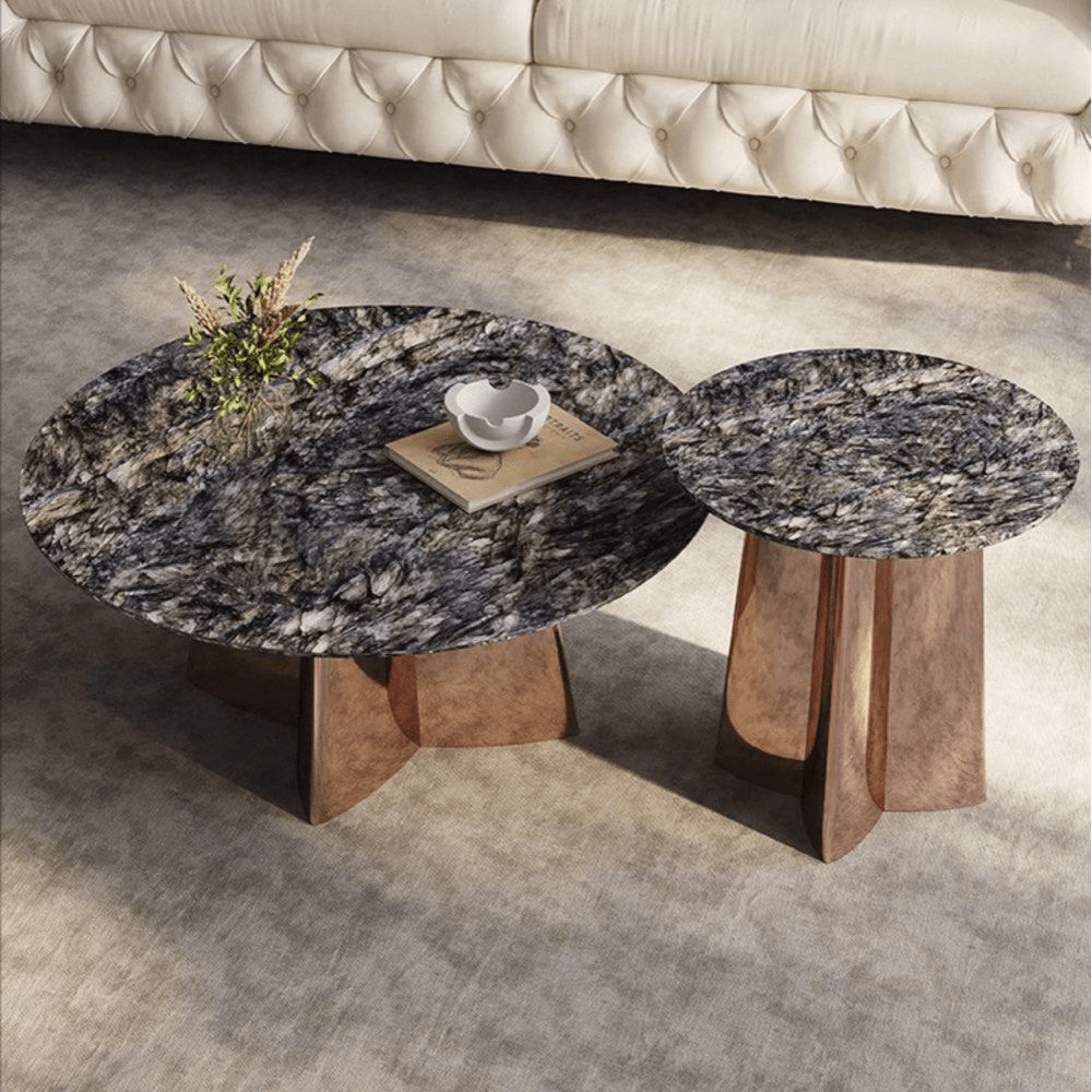 Marbelle Round Marble Coffee Table - Exclusivia
