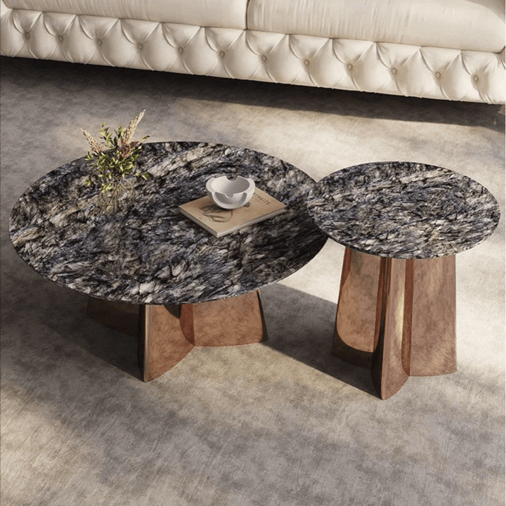 Marbelle Round Marble Coffee Table - Exclusivia