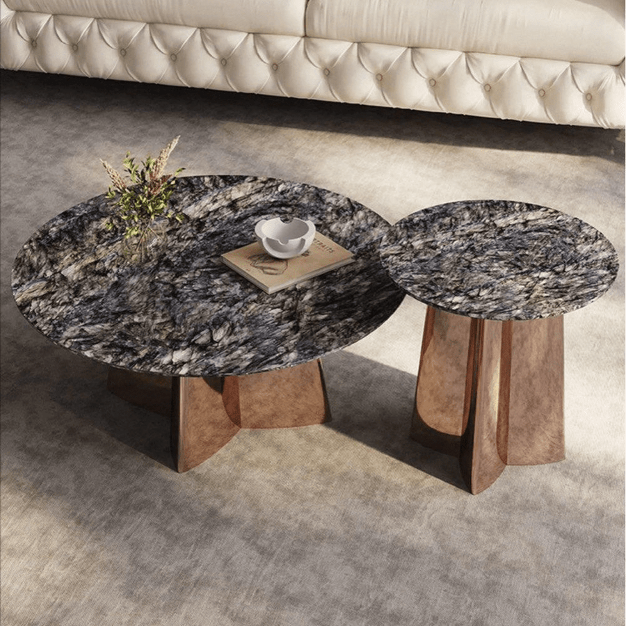 Marbelle Round Marble Coffee Table - Exclusivia