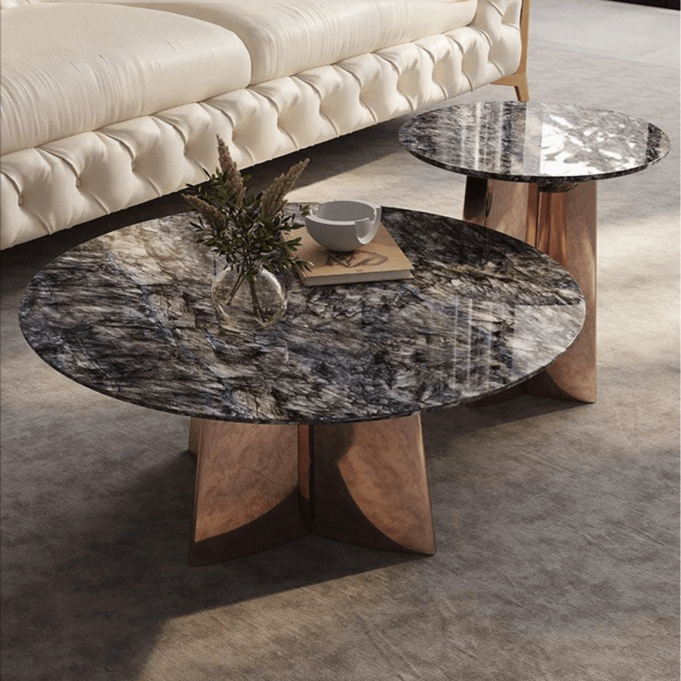 Marbelle Round Marble Coffee Table - Exclusivia