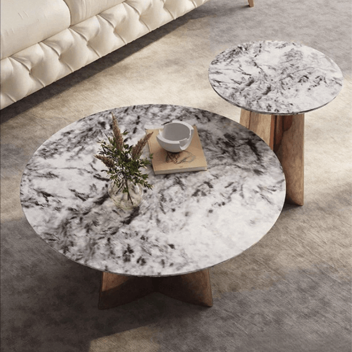 Marbelle Round Marble Coffee Table - Exclusivia