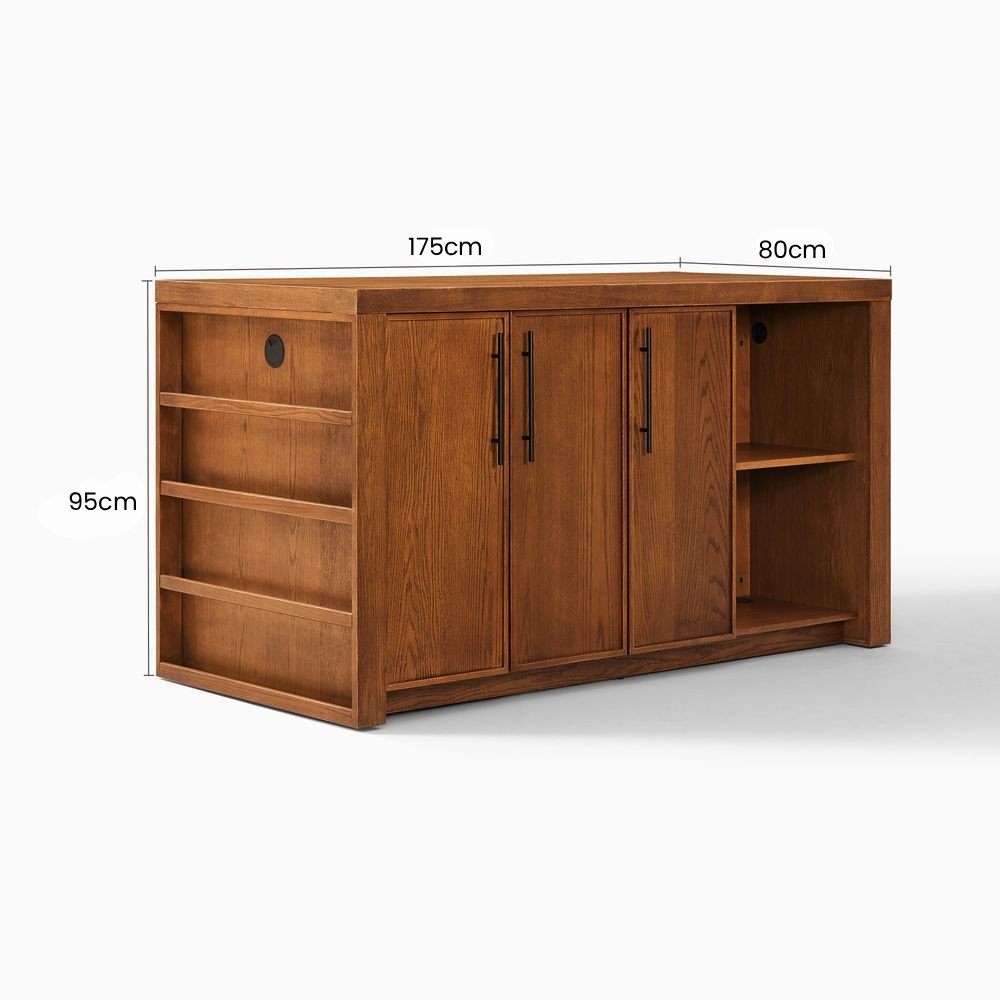 Marek Kitchen Island, 175cm - Exclusivia