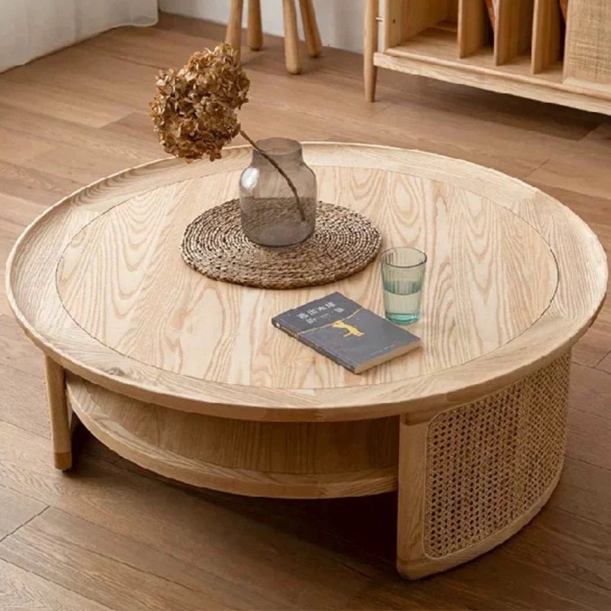 MAREN Solid Oak Coffee Table - Exclusivia
