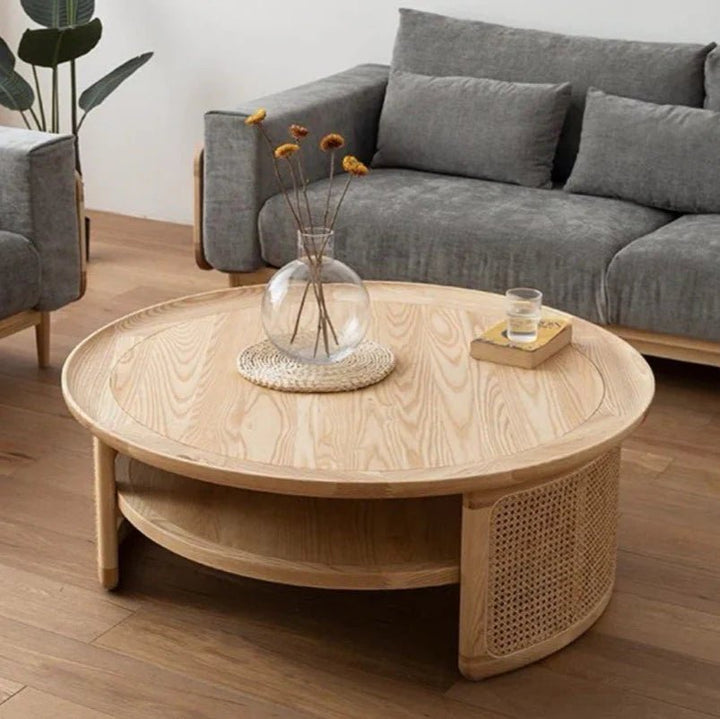 MAREN Solid Oak Coffee Table - Exclusivia