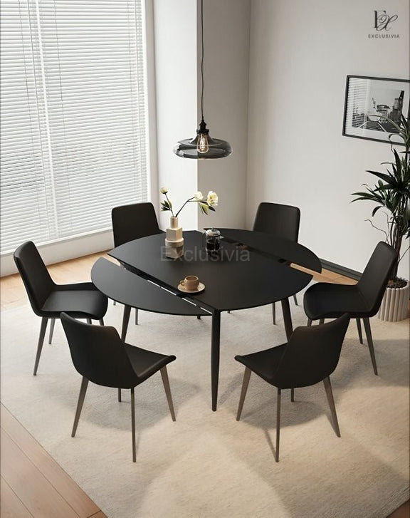 MARLOW Modern Extendable Sintered Stone Dining Table - Exclusivia