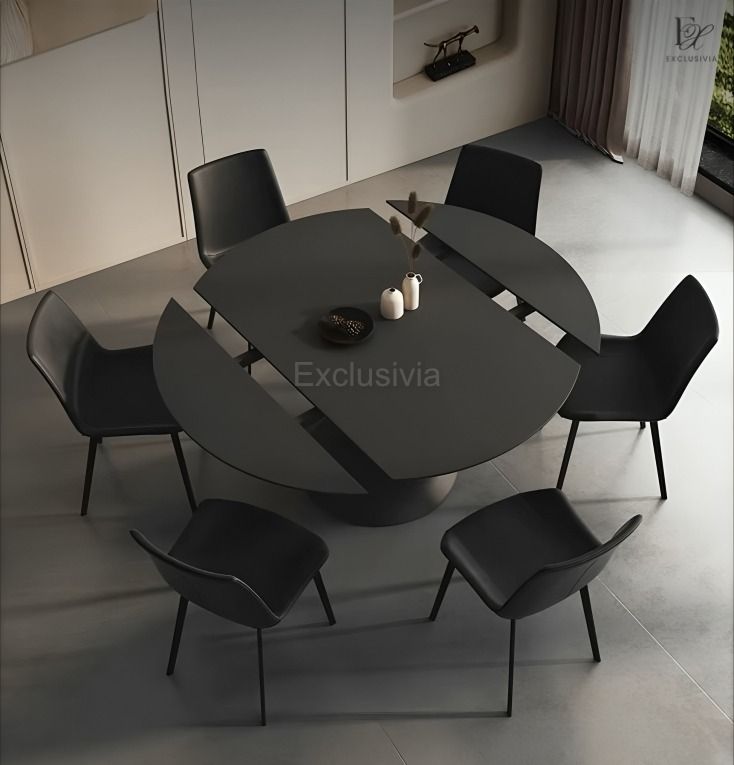 MARLOW Modern Extendable Sintered Stone Dining Table - Exclusivia