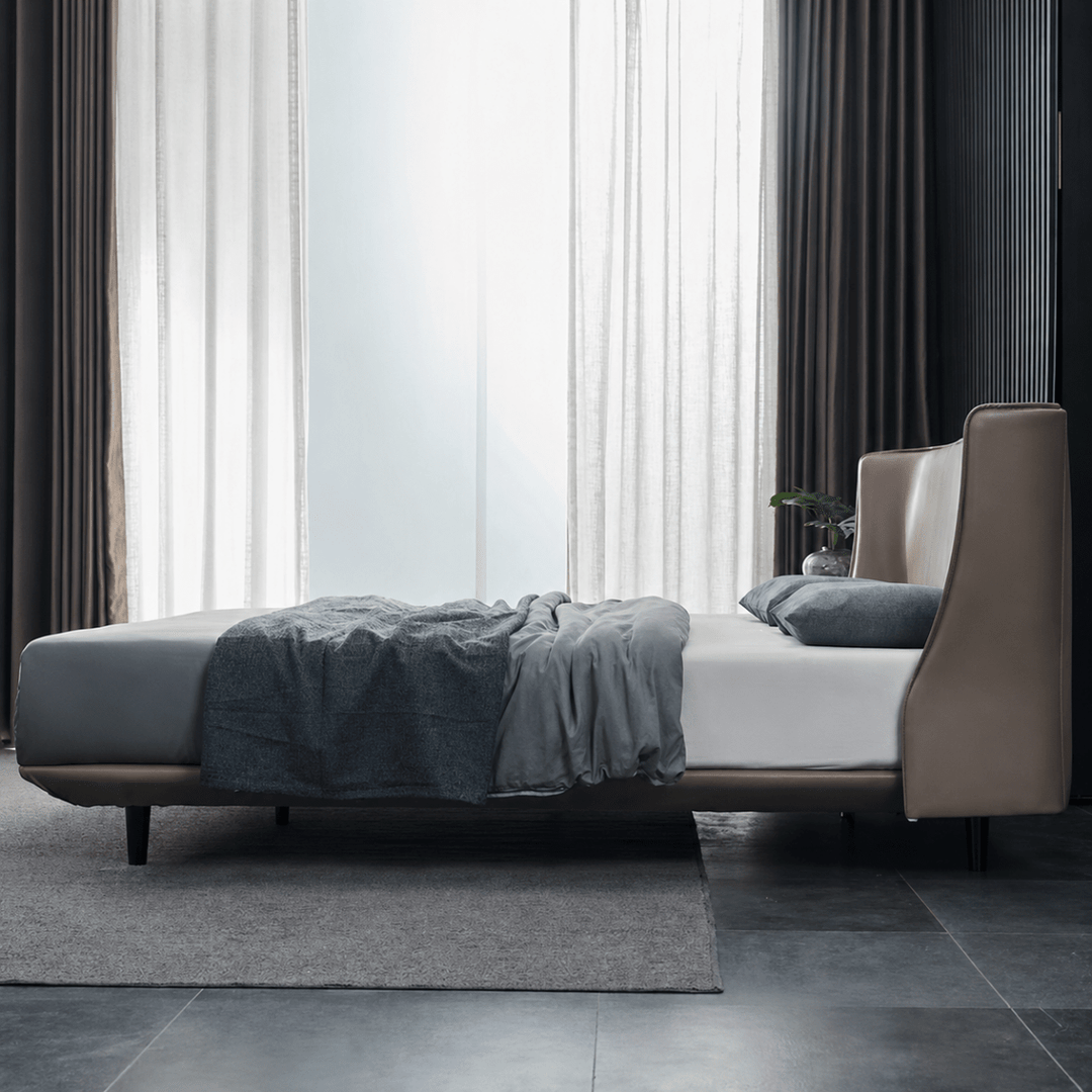 Marlow Modern Leather Bedframe - Exclusivia