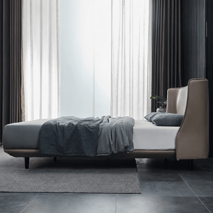 Marlow Modern Leather Bedframe - Exclusivia