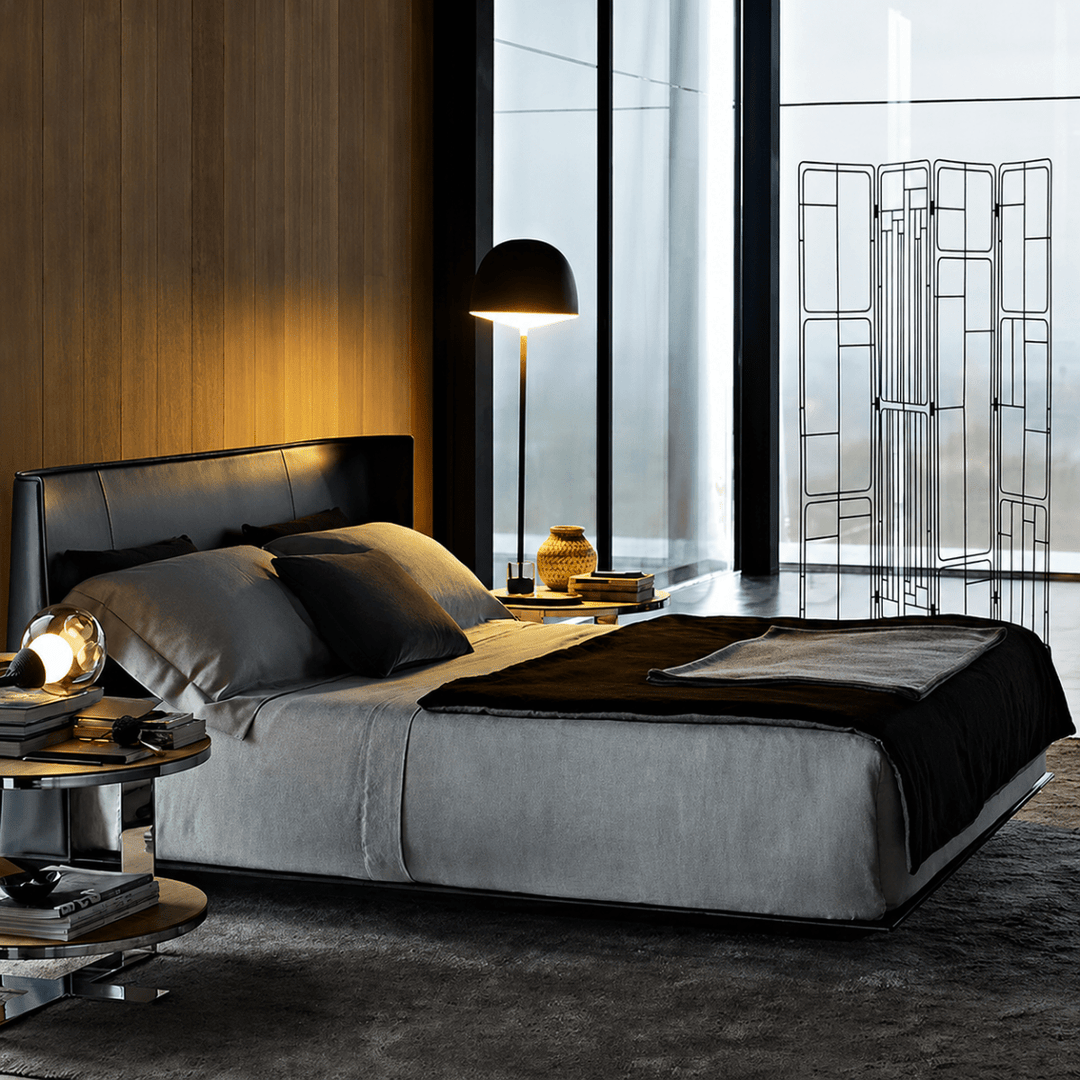 Marlow Modern Leather Bedframe - Exclusivia