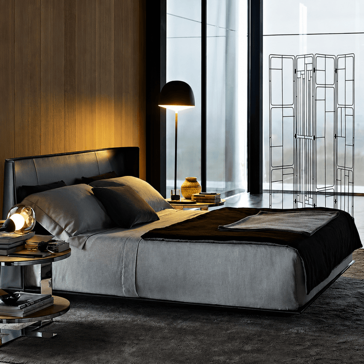 Marlow Modern Leather Bedframe - Exclusivia