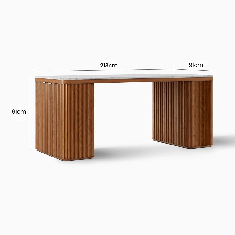 Mavrik Kitchen Island, 213cm - Exclusivia