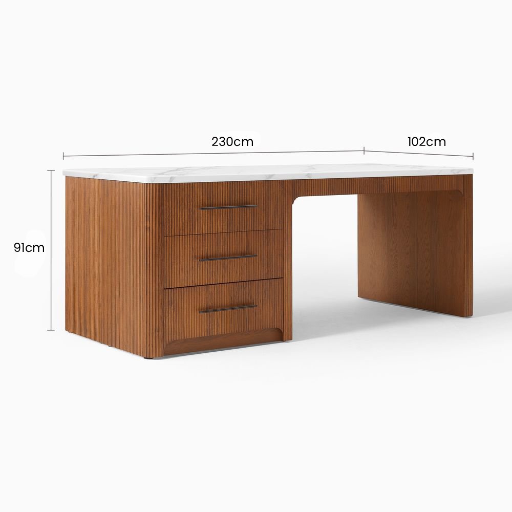 Mavrik Kitchen Island, 230cm - Exclusivia